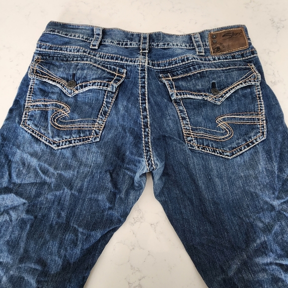 Mens Silver Jeans - Picture 3 of 3